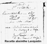 recette de l'absinthe de georges elie lanquetin