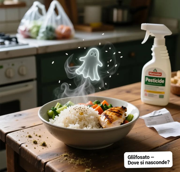 a bowl of rice with a ghost ghost ghost ghost in the background