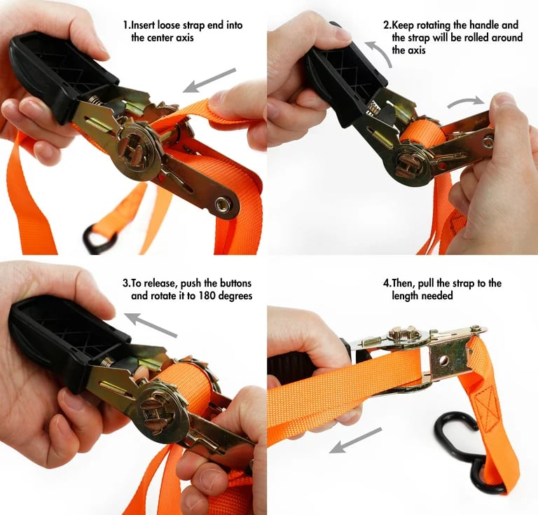 Use Ratchet Tie Down Straps