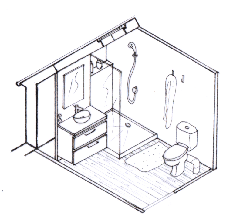 Salle de bain sous combles