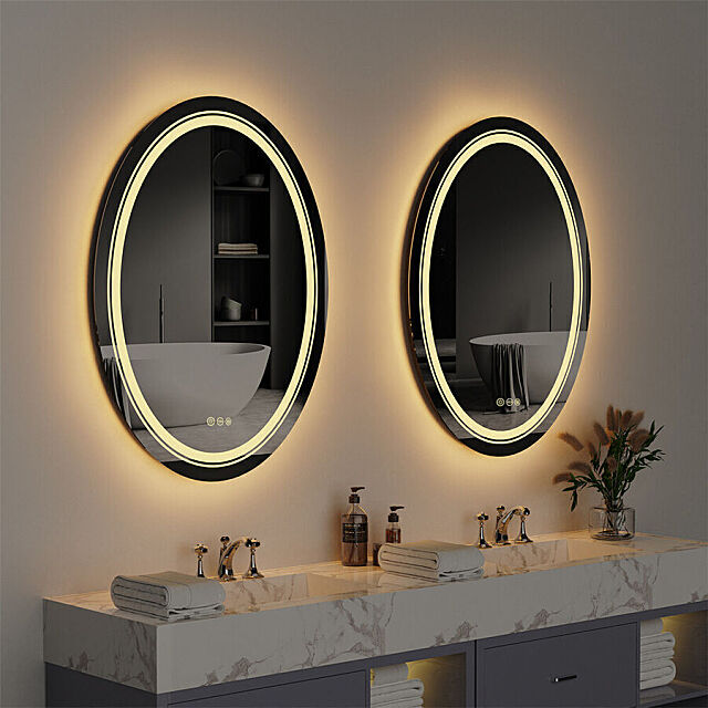 LED Bathroom Lighting Mirror Touch Anti-fog Dimmable Wall-Mounted