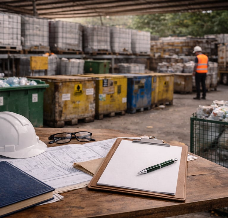Gestão de resíduos em ambiente industrial