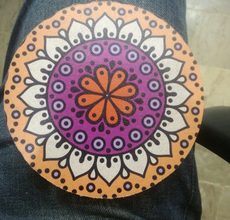 sharp UV printing on unique coaster