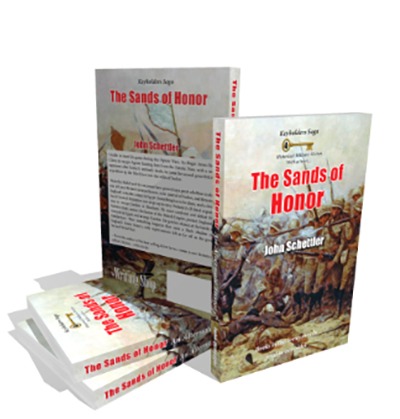 an image of multiple copies of the book "Sands of Honor"