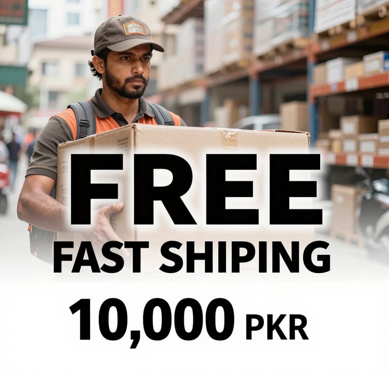 A smiling customer receiving a neatly packaged herbal product at home.