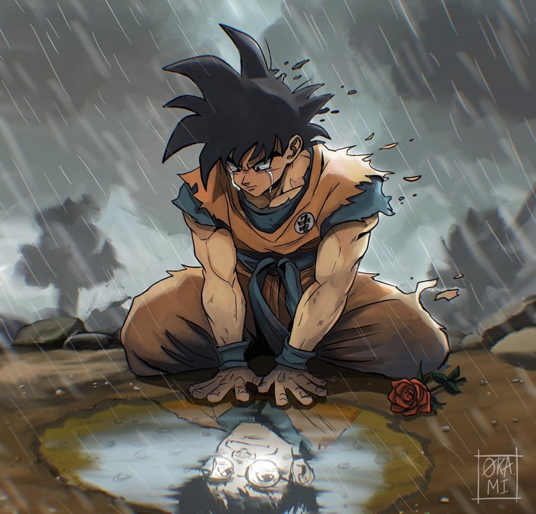 hommage dessin illustration manga dragon ball goku akira toriyama