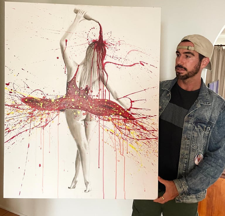 original art by cairns artist adam clancy