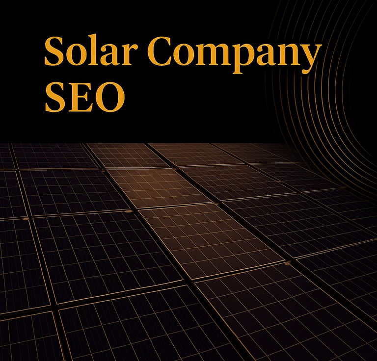 Solar Company SEO