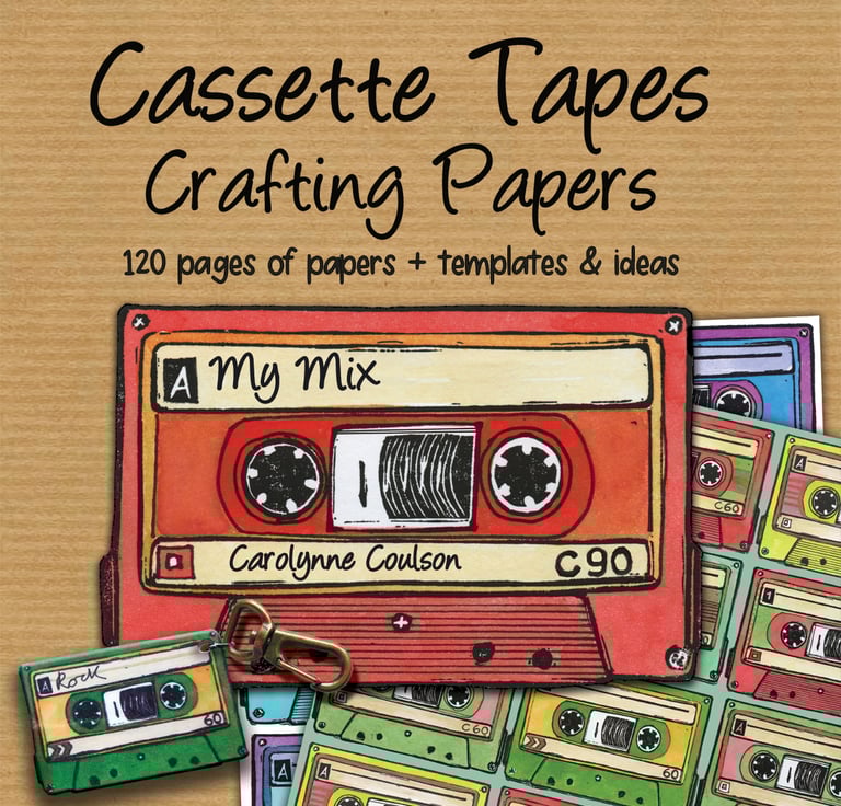 cassette tapes crafting book by carolynne coulson