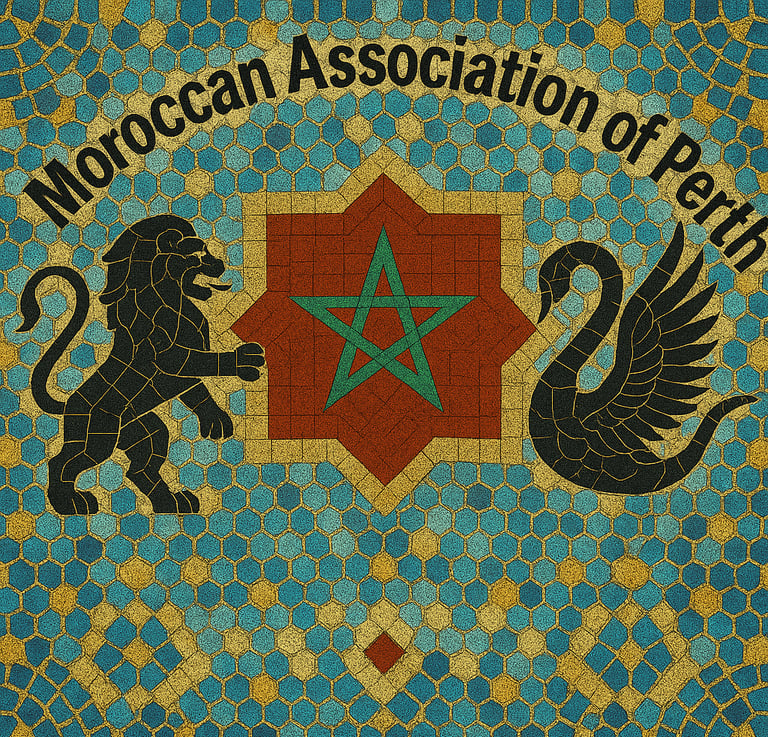 Moroccan Association of Perth Logo in Tile mode.