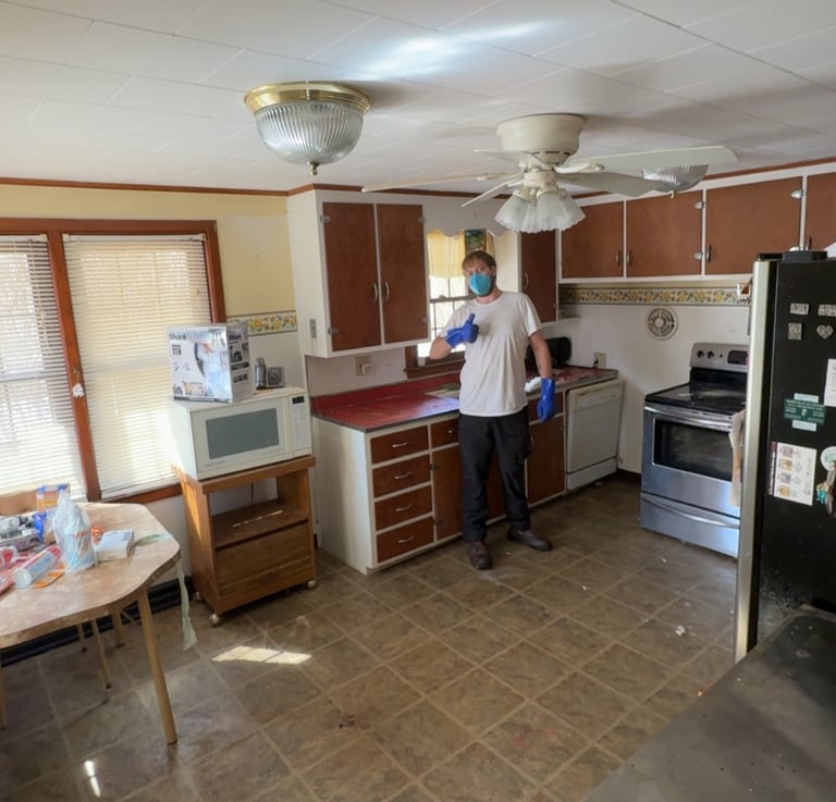 Garage cleanout in Turners Falls MA removing clutter and storage items