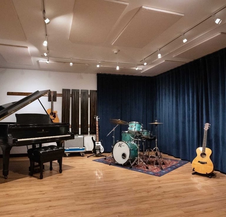 Instruments in Recording Studio