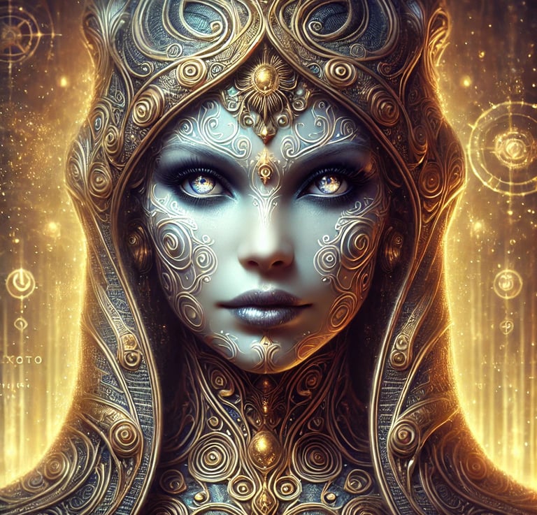 DALL·E 2024-08-29 06.36.28 - A highly detailed and mystical character portrait of Xoto, inspired by 