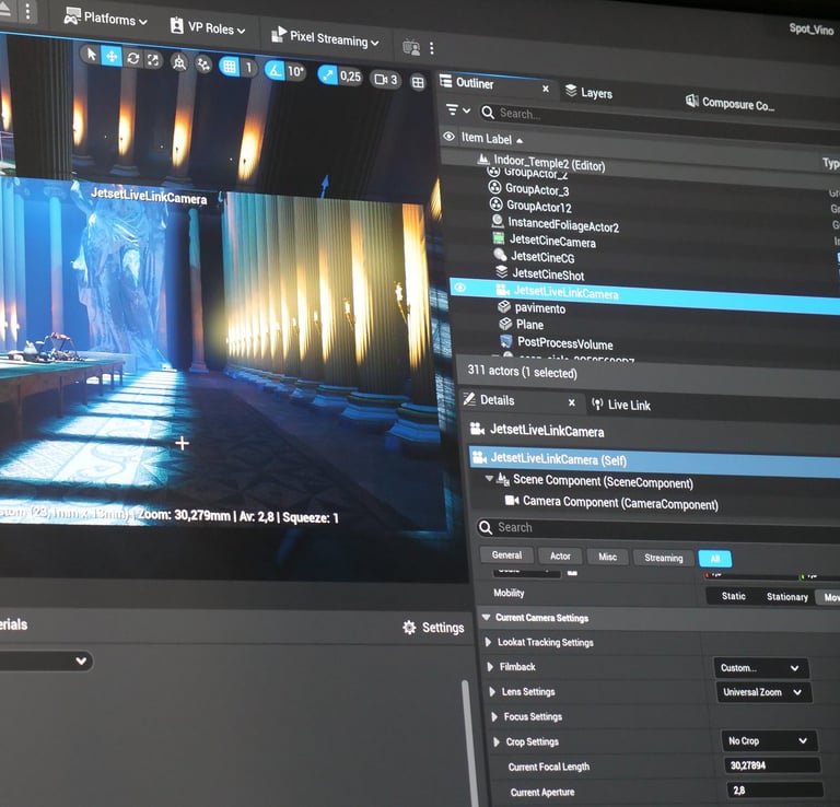 Corso Virtual Production: utilizzo di Unreal Engine 5 per set virtuali