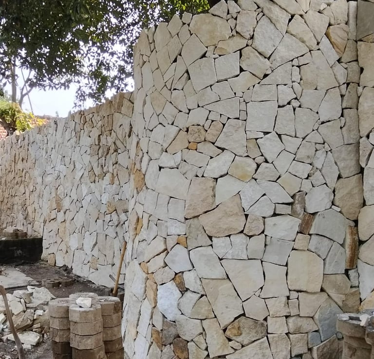 Random size limestone