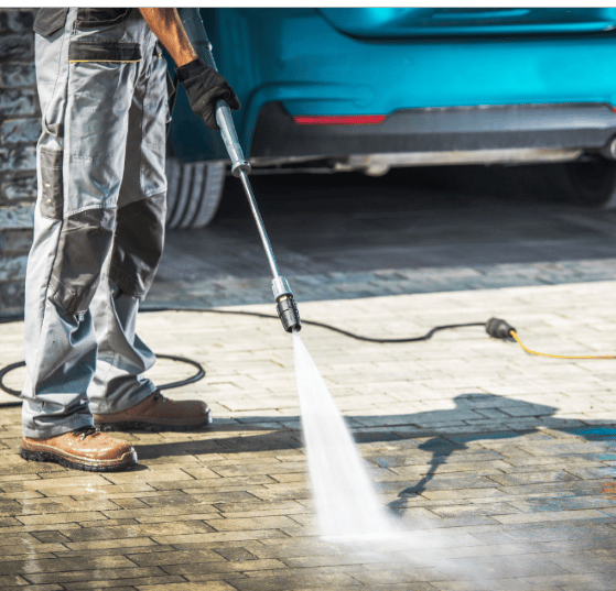Pressure wash for curb appeal