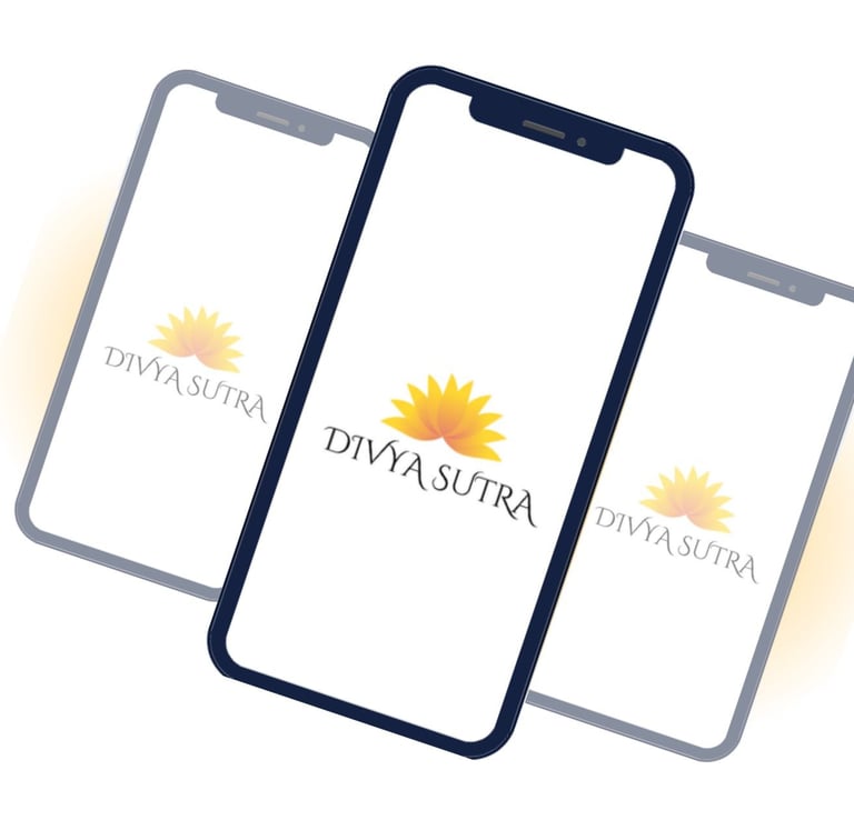 Mock up image of Divya Sutra App for Sanatan Dharam