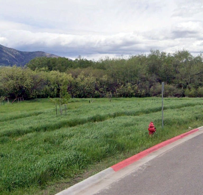 a red fire hydrant sitting on the side of a road