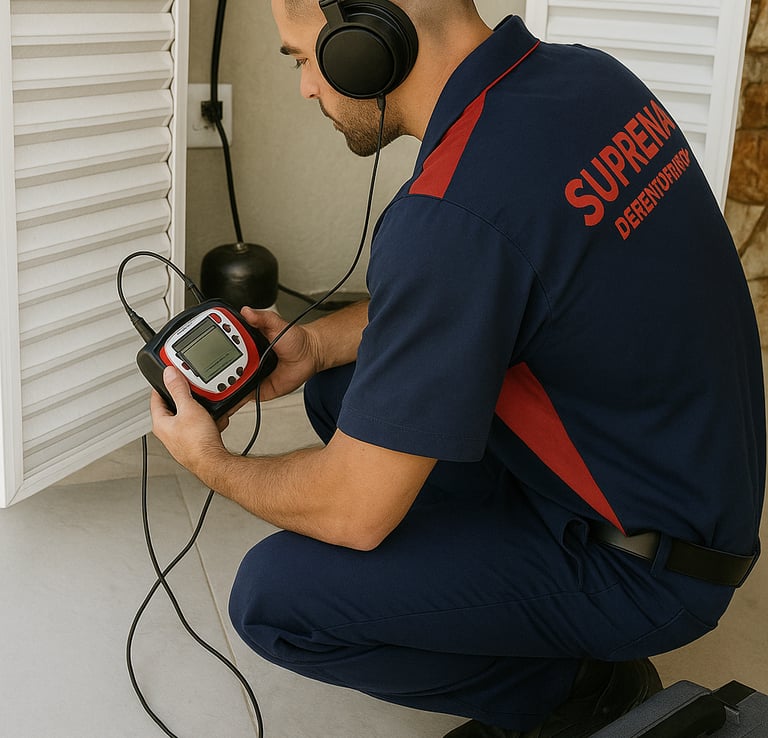 caça vazamento de geofone