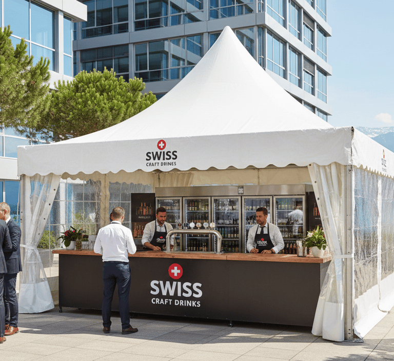 Location tente et bar tireuse à bières