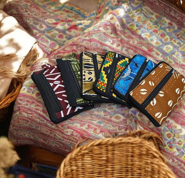 Portefeuilles africains en wax