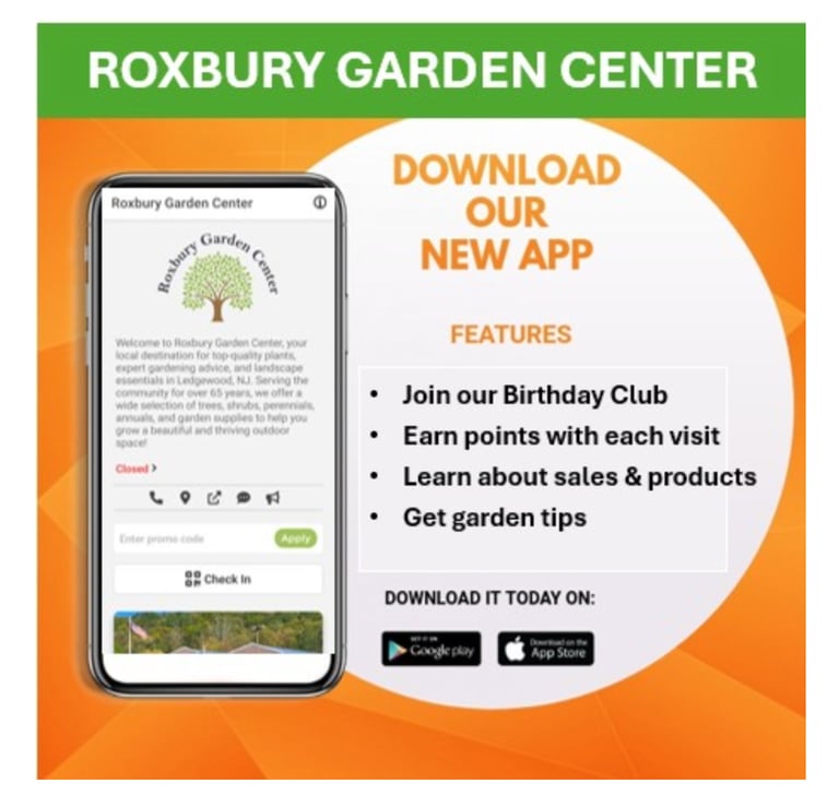 garden nursery roxbury NJ plants shrubs trees