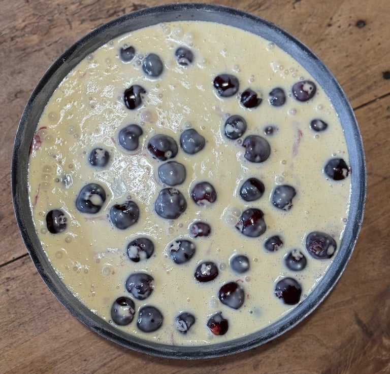 clafoutis avant cuisson