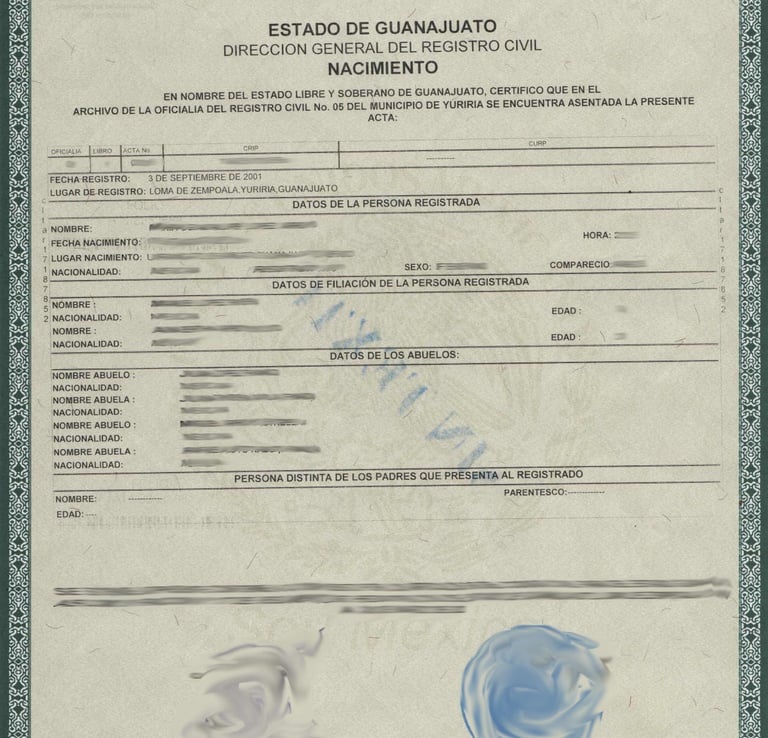 Professional birth certificate translation services by Lang Lumin