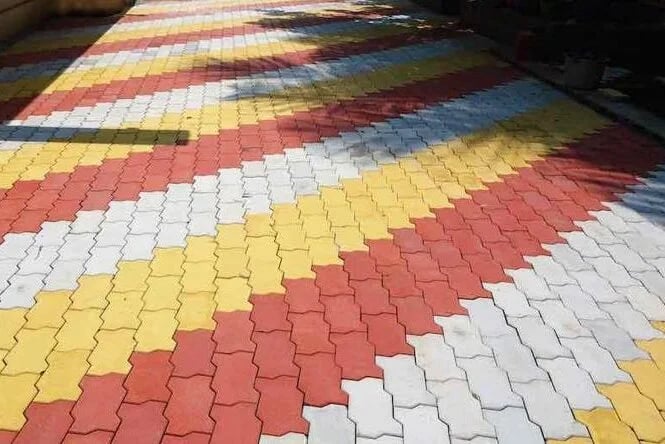 Stylish interlocking paver blocks design for driveways and pathways in Prayagraj