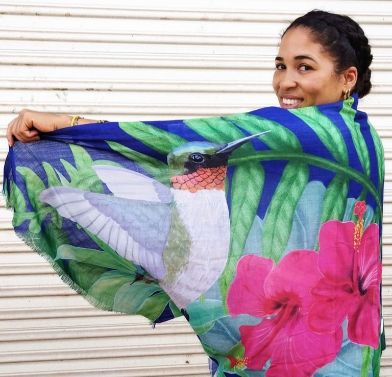NAMOOSHKA printed scarf