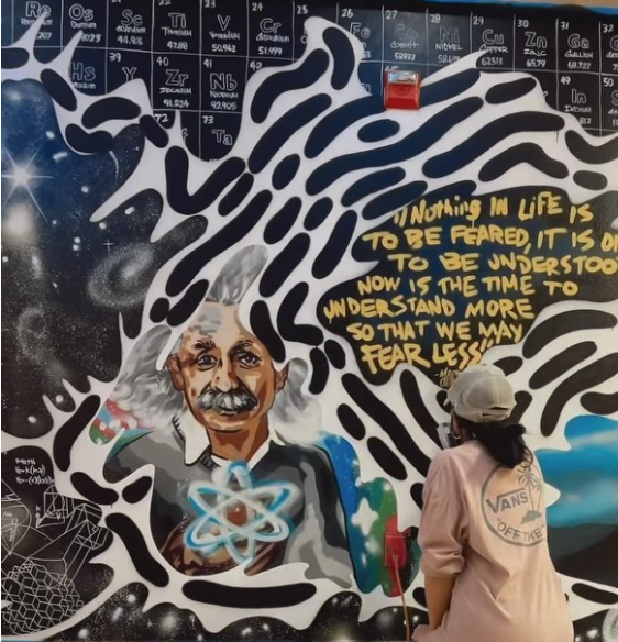 einstein mural