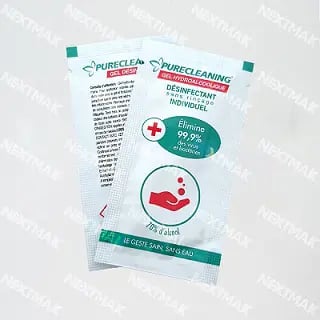 4 side seal sachet of gel