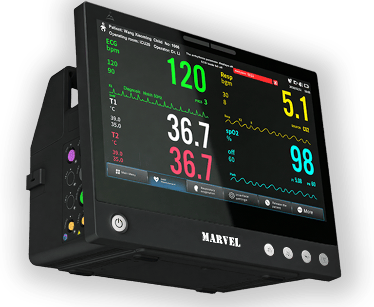 Black Patient Monitor Marvel