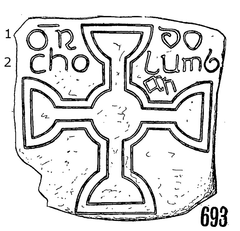 Clonmacnois Runestone 693  - Barony of Garrycastle, County of Offally, Ireland