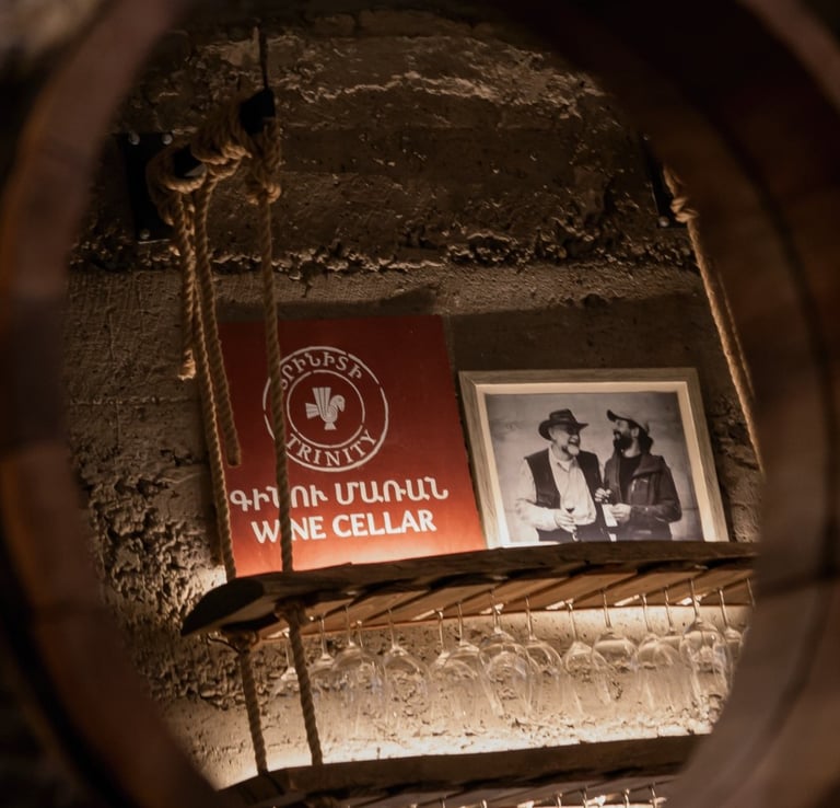 A view of the Trinity Wine Cellar at The Club.