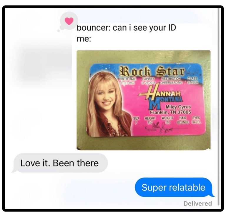 Bouncer ID. Hannah Monata. Relatable