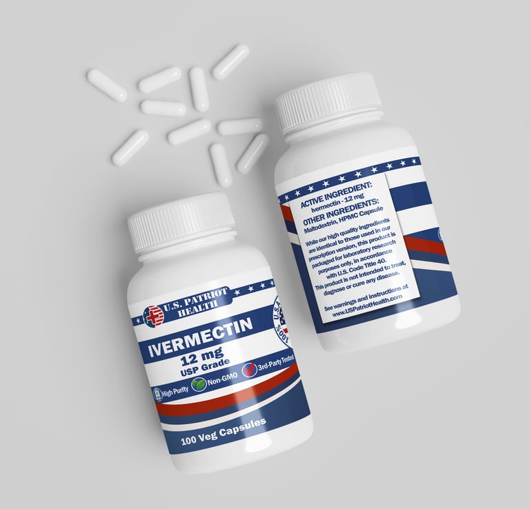Ivermectin bottles, 12mg strength