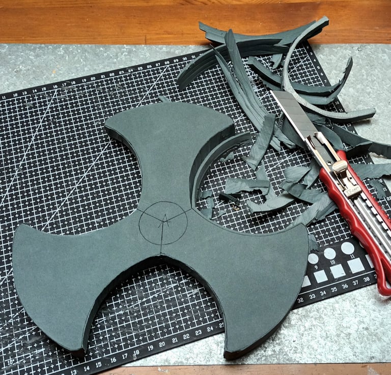 removing excess EVA foam