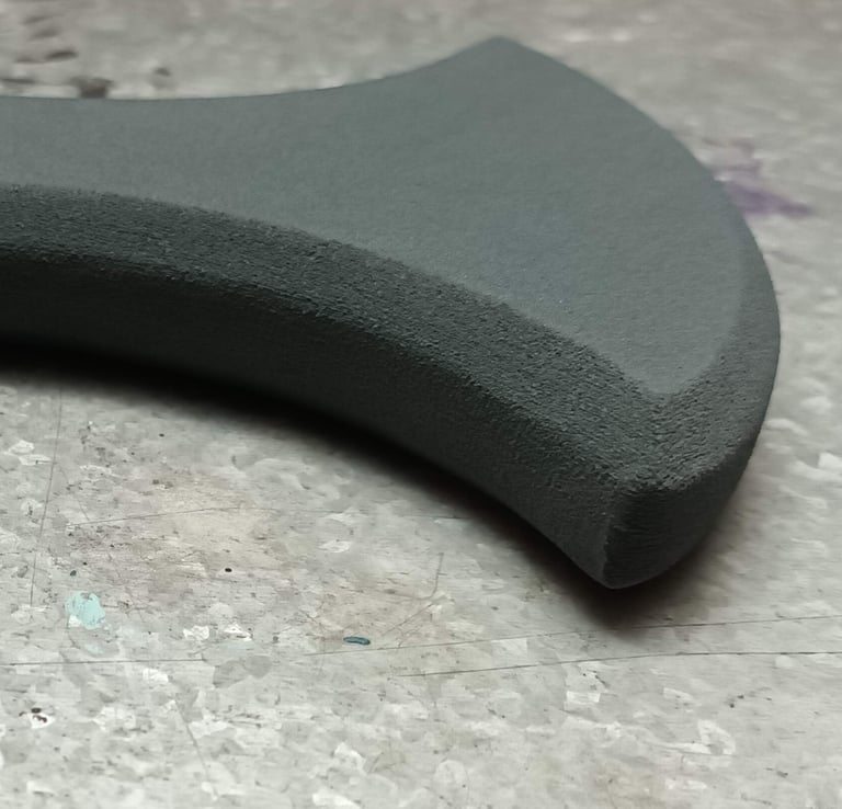 smoother EVA foam edges after heatgunning