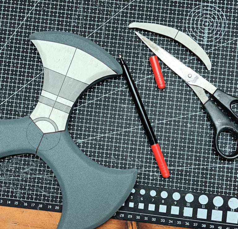 adding details to a cosplay weapon