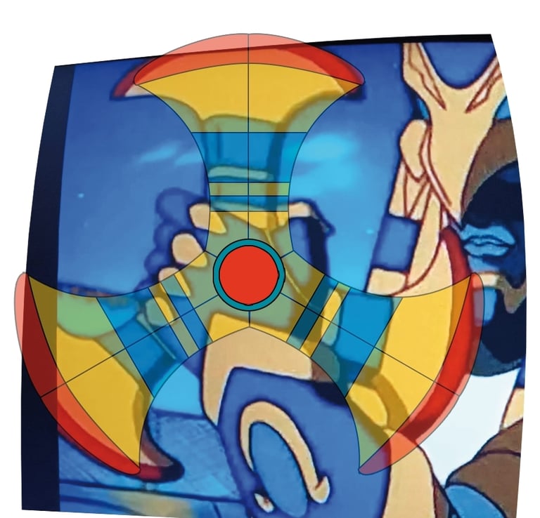 creating a cosplay prop template with Photoshop