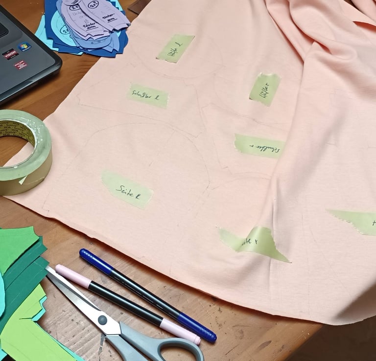 sewing pattern for a doll body