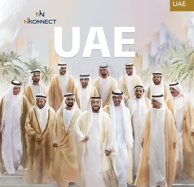 laders of seven emirates of UAE