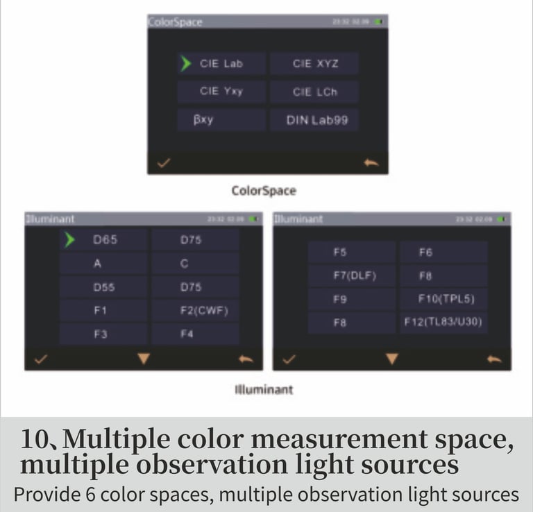 a number of different types of color schemes