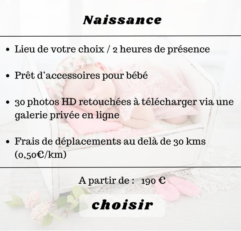 shooting photo naissance