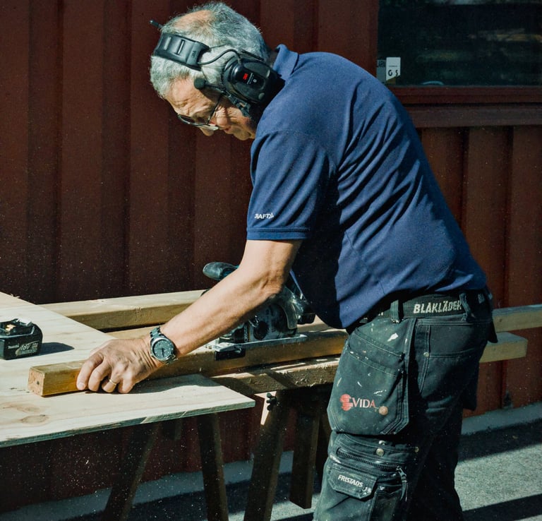 Den pågående renoveringen av förskolan Långagård i Moheda