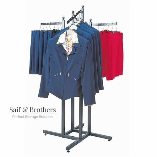 Four Way Garment Display Rack
