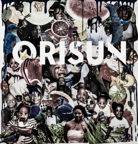Orisun - Viscera! Album cover - a collage of different images that are dripping black liquid