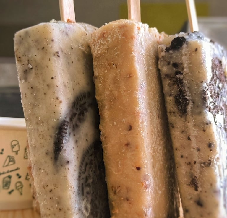 Nuestras primeras paletas de crema