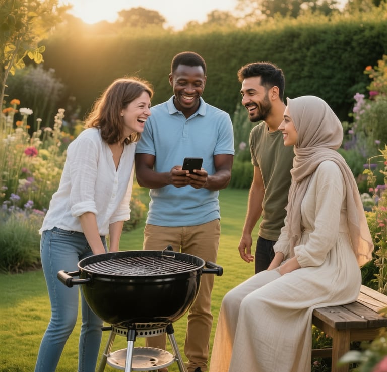 Commande de viande en ligne via application, livraison rapide à domicile, produits de boucherie.